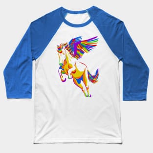 Rainbow Unicorn | LGBTQ Pride Design Baseball T-Shirt